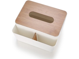 Caja De Armazenamento Para Mesa Com Dois Compartimentos Para Toalhas De Papel Controle Remoto Lápis Canetas E Artigos Pequenos