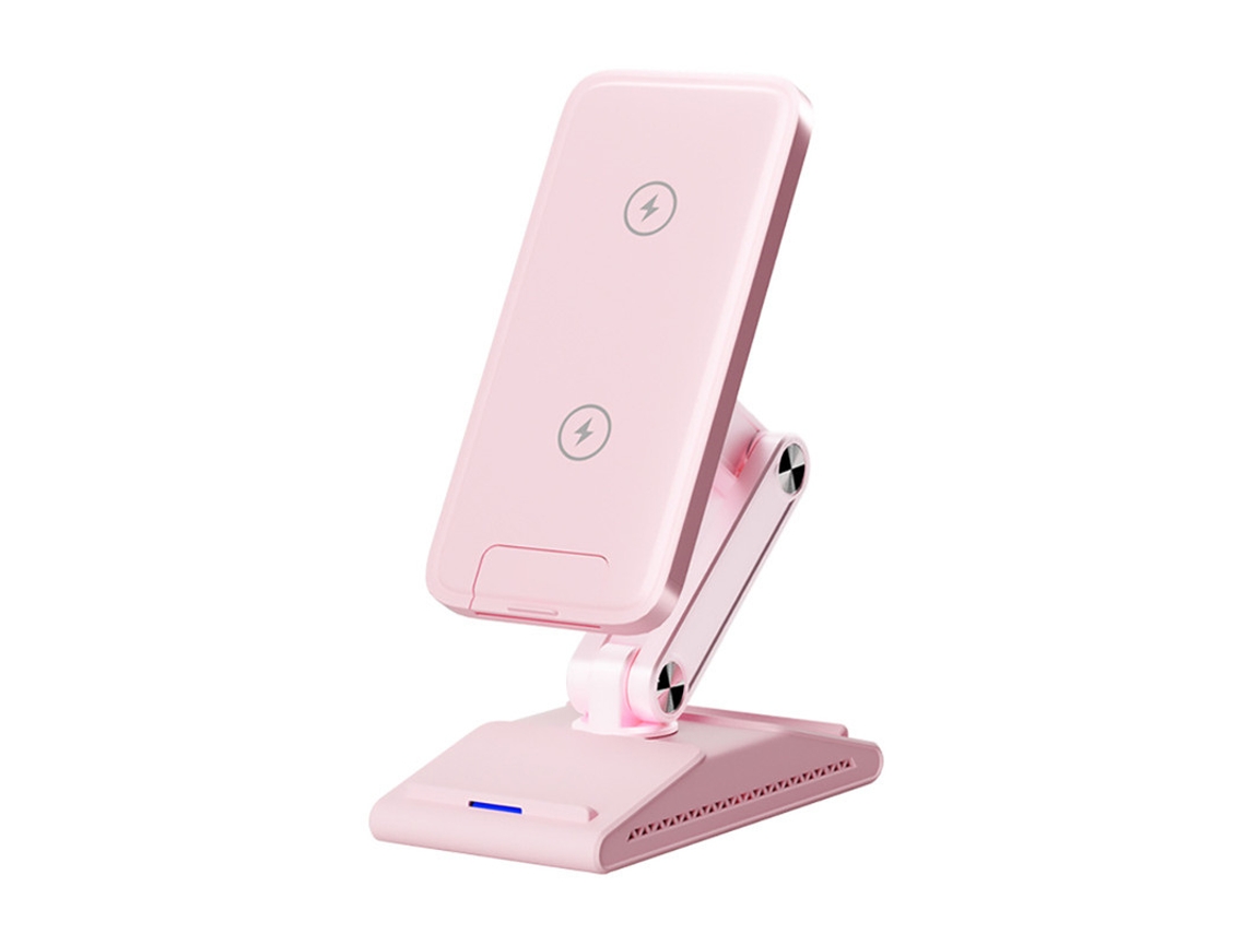 Carregador Carregamento Sem Fio Yizhood Rosa