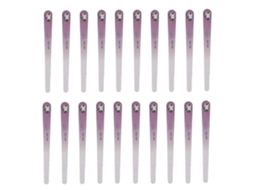 20pcs Lixa De Unhas Profissional De 2 Lados 150/180 Grit Para Manicure Em Casa Salão Roxa