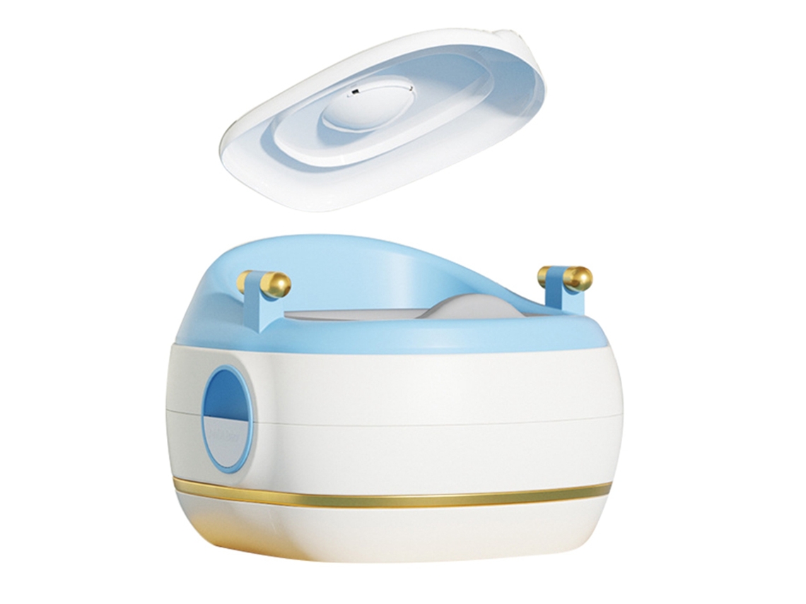 Vaso Sanitário Infantil 3 Em 1 Pvc Estável Anti-deslizante Multifuncional Azul