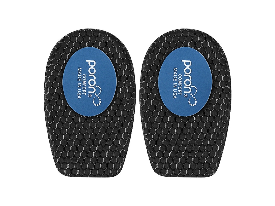 Travesseiros Calcanhar em Gel, 2 Pares, Macios, Acolchoados, Vermelhos, INF