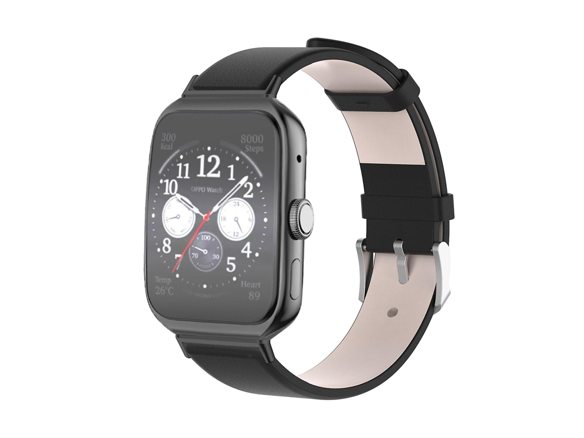 Pulseira de couro de substituição para relógio inteligente Oppo Watch 3, pulseira ajustável para bicicleta elétrica.