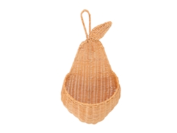 Cesta de Parede de Rattan Forma de Fruta S/MARCA