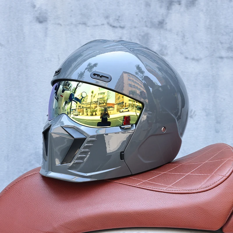 Capacete Unissex 2 Em 1, Material Abs, Certificado Dot