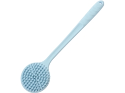 Escova De Costas Silicone Dupla Face Com Cabo Longo, Esfoliante Para Adultos, Azul Nórdico, Escova De Banho Para