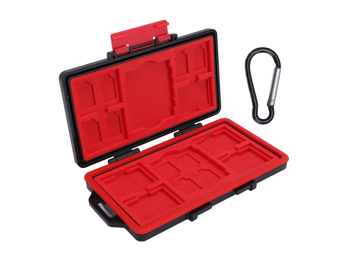 Caja Organizadora Resistente À Água E Antichoque Para Cartões De Memória Xqd E Sim