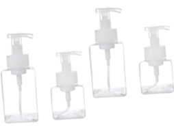 De 4 Frascos Espumantes Para Cosméticos, Recipientes Vazios Para Viagem