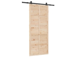 Porta Deslizante Natural 80x208 Cm Madeira de Pinho MAISON EXCLUSIVE