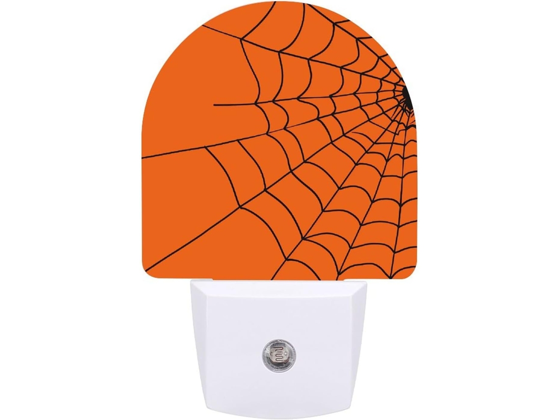 Luminária Noturna De Parede Com Plugue, Padrão Laranja Simples, Luz Noturna Led Com Sensor De, Luz Noturna Branca Quente