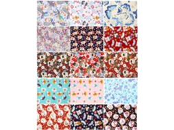 Conjunto De 15 Folhas De Tecido De Algodão Artesanal, Trama Simples, Para Patchwork, Cor Bege.