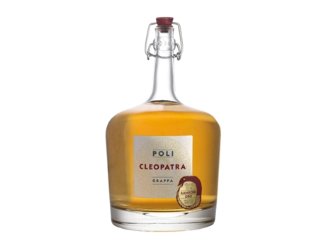 Aguardente Grappa JACOPO POLI Cleopatra Amarone Oro Nebbiolo, Corvina e Molinara Amarone della Valpolicella (0.7 L - 1 Unidade)