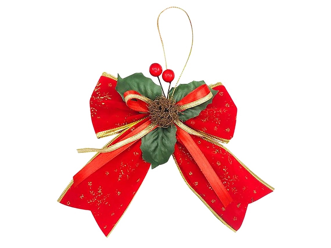 Enfeite de Natal com Laço para Árvore e Guirlanda, 15cm LAXISCREED