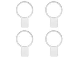 4pcs Treinador De Grip Para Raquete De Tênis Auxiliar De Treinamento Em Silicone Para Esportes Ao Ar Livre Branco