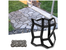 Molde De Concreto Para Aceras 43x43x4cm Plástico Reutilizável Abs Para Caminhos Jardim
