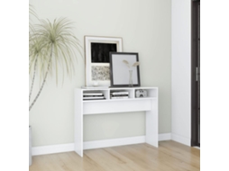 Vidaxl Mesa Consola 105x30x80 Cm Derivados de Madeira Branco