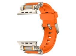 Bracelete universal para Apple Watch 42/44/45/46/49mm XIAOMOYU laranja Titânio