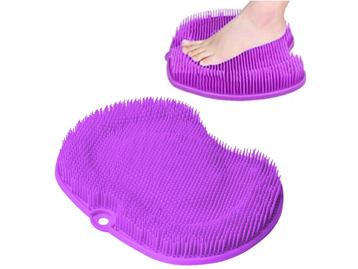 Lurelia Escova Massageadora Para Pés, Para Duche, Com Ventosas, Limpeza E Acupressão, Base Antideslizante