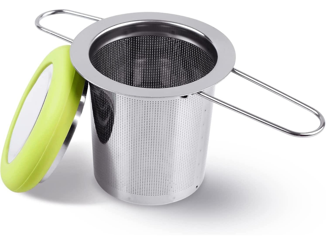 Infusor De Chá Fenshine Em Aço Inoxidável, Coador De Chá Com Cabo Dobrável, Filtro De Chá Com Malha Extrafina