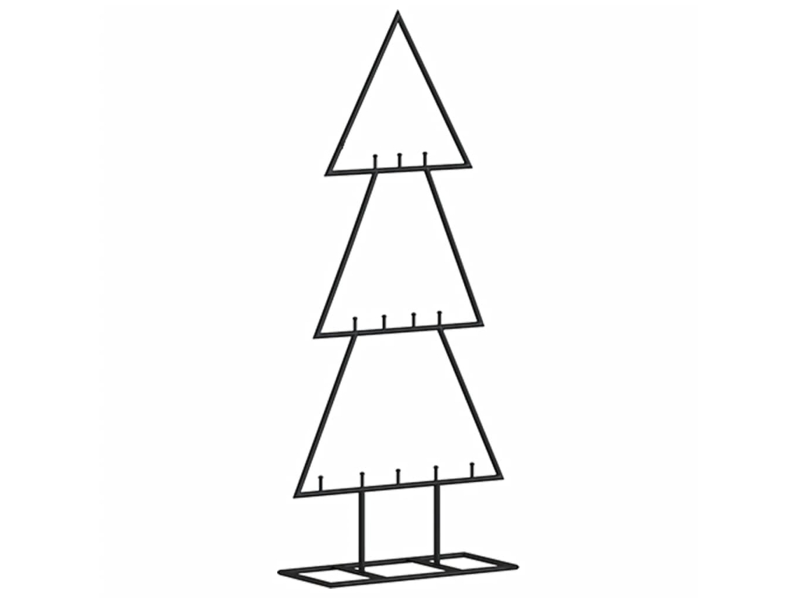Metal Christmas Tree, Metal Christmas Trees Vidaxl Preto Aço (60 Cm)