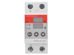 Protetor de tensão e corrente com reinicialização automática e GPS digital 8 02 u para controle de energia.