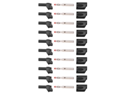 Conector De Plugue Plátano De 4 Mm Aislado, 10 Piezas, Para Pruebas Electrónicas