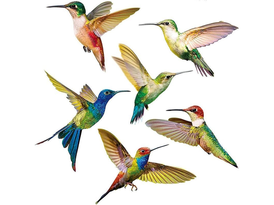 6 Adesivos De Janela Anti-colisão Para Beija-flor Para Decoração Residencial E Proteção De Aves