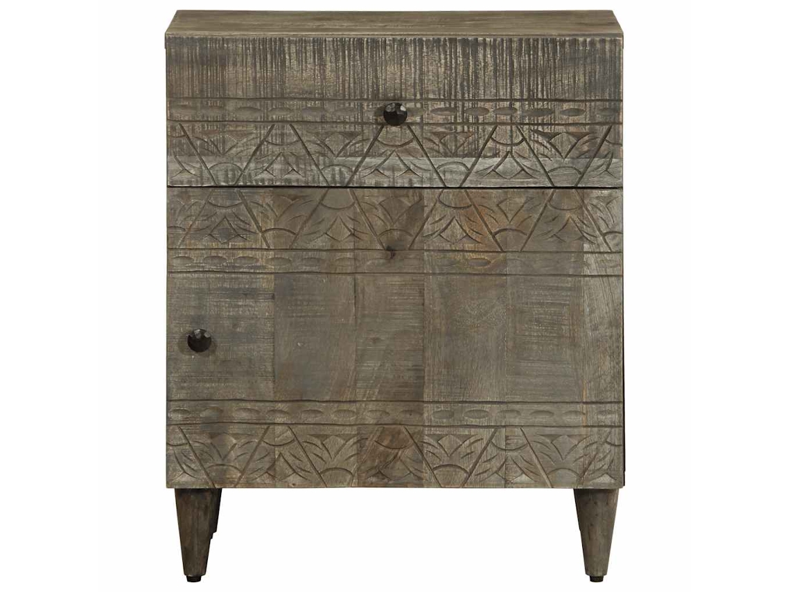 Maison Exclusive - Mesa De Cabeceira Cinzento Claro 50x33x60 Cm