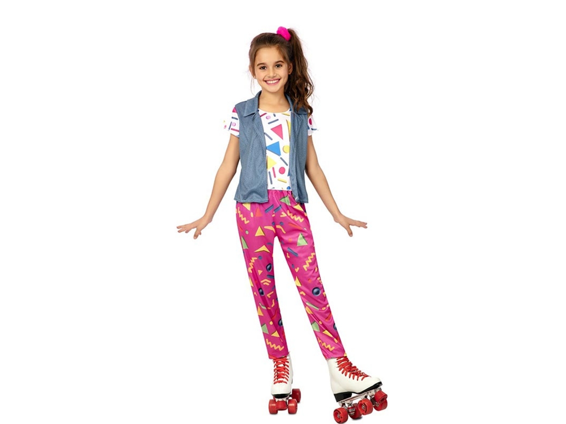 Fato de skater dos anos 90 com colete para menina