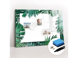 Quadro Magnético Folhas Tropicais Para O Corredor Espelharte (100x70 Cm)