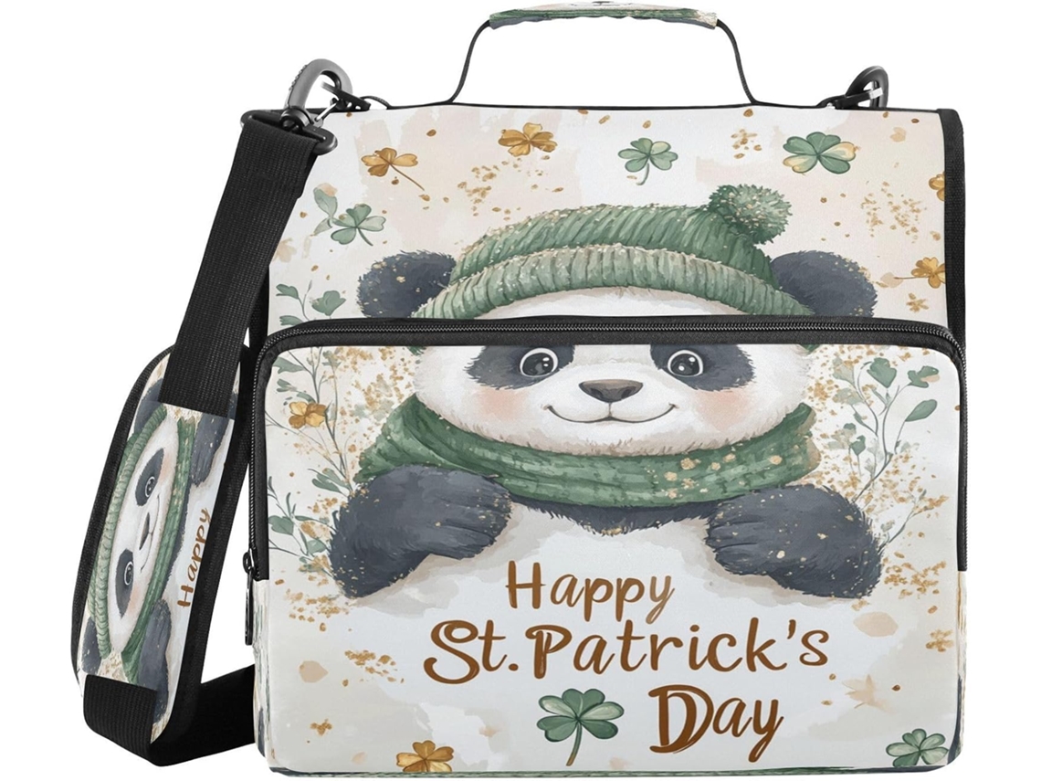 Panda St Pasta Organizadora De 3-argolas Com Alça E Fecho Fácil Transporte, Ideal O Ensino Médio