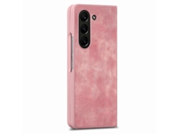 Capa Dobrável Em Couro Sintético Com Toque Retrô E Película Integrada Para Samsung Galaxy Z Fold4.