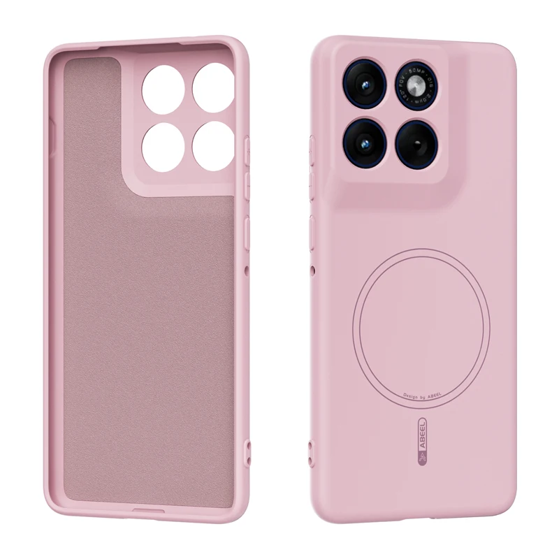 Capa De Celular De Silicone Magnética E Hipoalergênica (rosa Moto Edge 70 Pro Air)