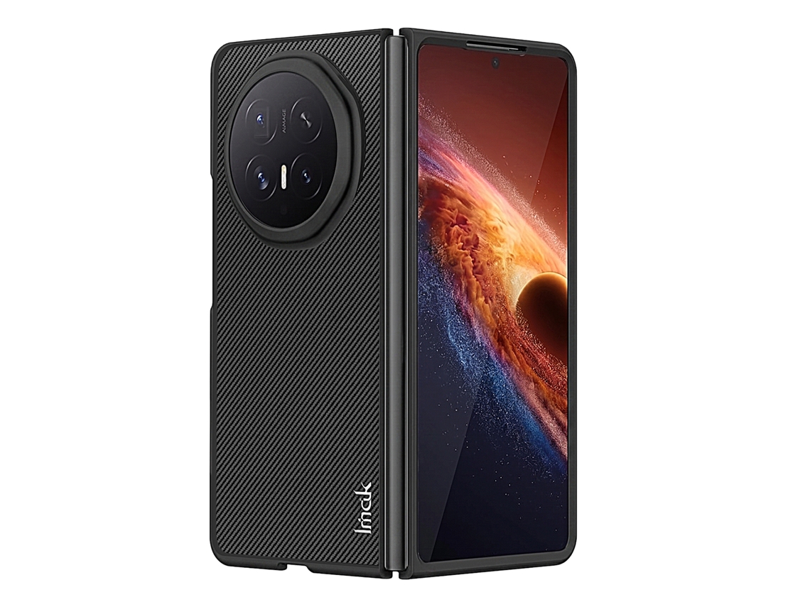 Capa Rígida E Dobrável Para Honor Magic V6, Antiderrapante, Com Efeito De Carbono