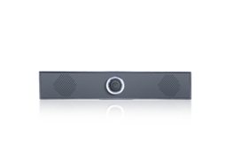 Soundbar HEXINYIGJLY Coluna Pc Usb com Bluetooth Som estéreo, Entrada 3.5mm, Alimentação Usb plug and play preto