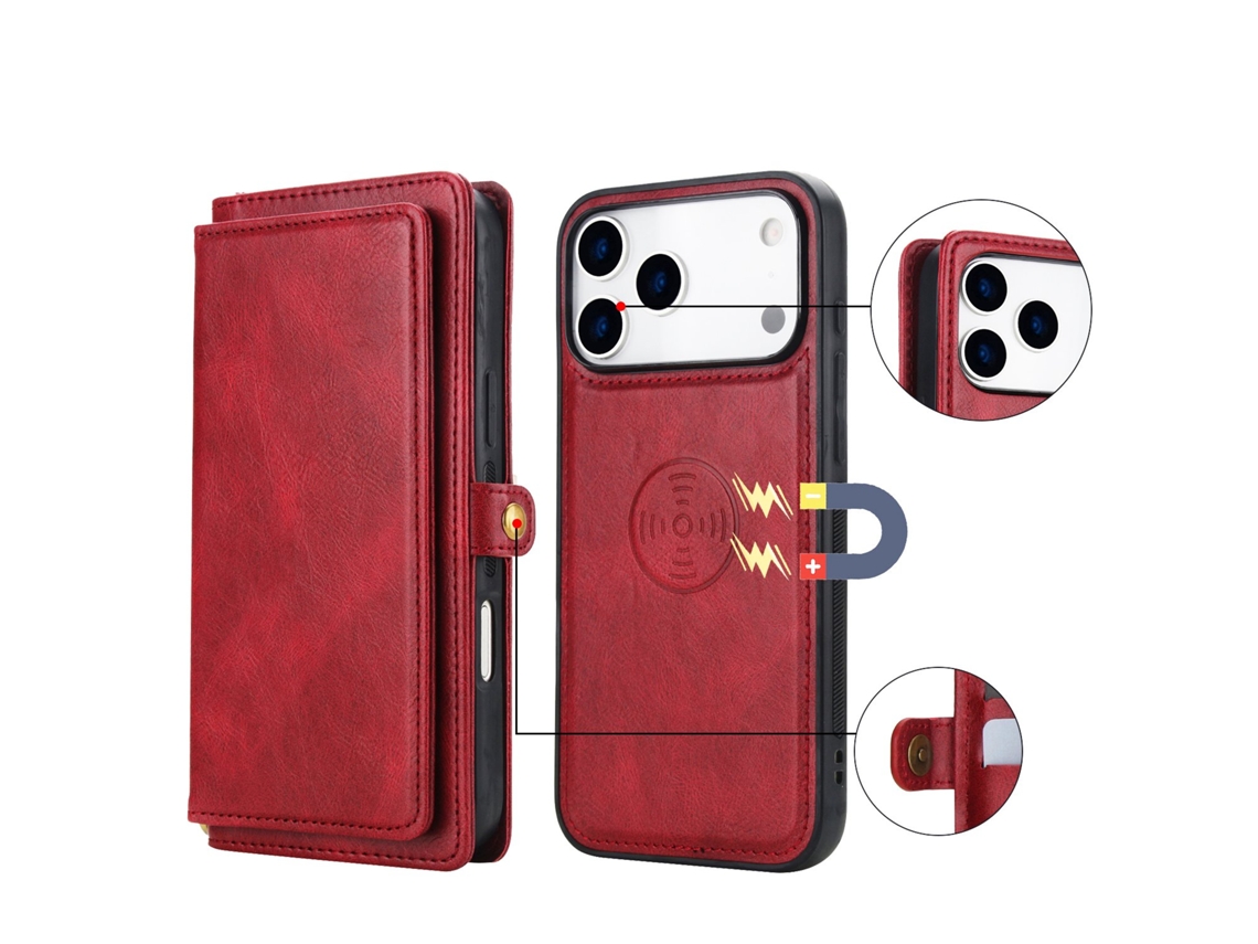 Capa Carteira Para Iphone 17 Pro