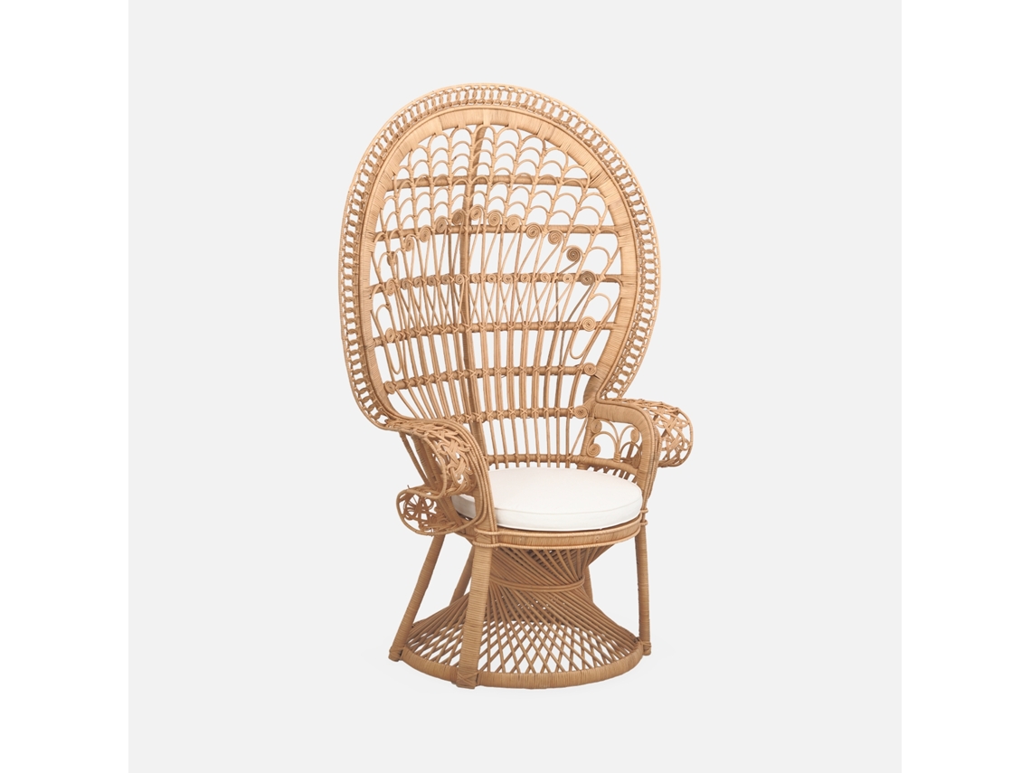 Cadeira Vintage De Vime, Natural Sweeek