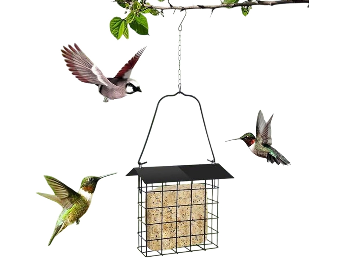 Alimentador De Pássaros Para Exterior, Alimentador De Metal Para Beija-flores.