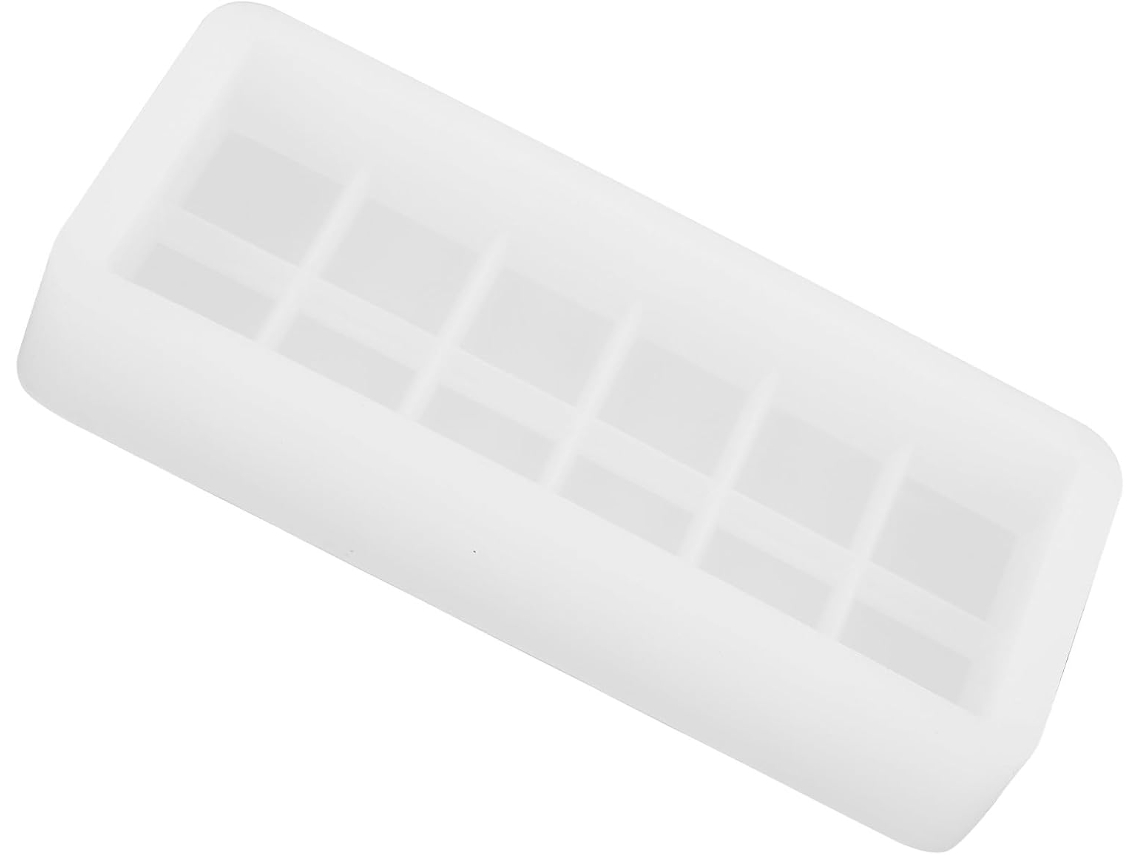 Forma Retangular De Silicone Antiaderente Para Chocolate, Fácil De Usar E Ideal Para Decoração.