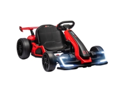 Kart Infantil. Fantil. Kart Elétrico Com Buzina E Função Musical. Assento Ajustável. Velocidade Máxima De 12 Km/h. Plástico. Metal. Vermelho. Btforus