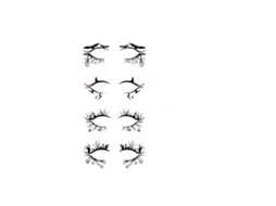 Adesivos de Eyeliner Halloween para Olhos, Perfeitos para Festas e Decorações LAXISCREED