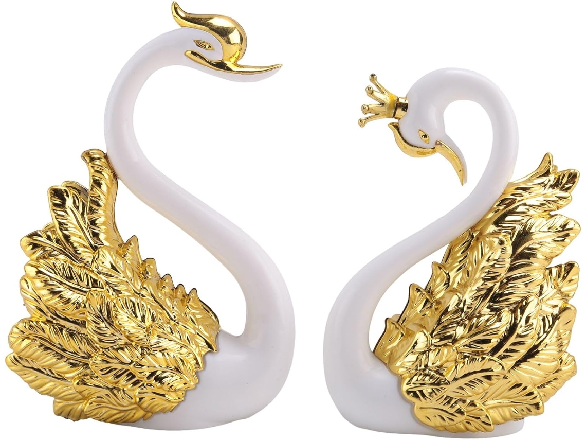 Pièces De D'ornements De Cygne, Décoration De Gâteau De Cygne, Décoration De De Voiture,