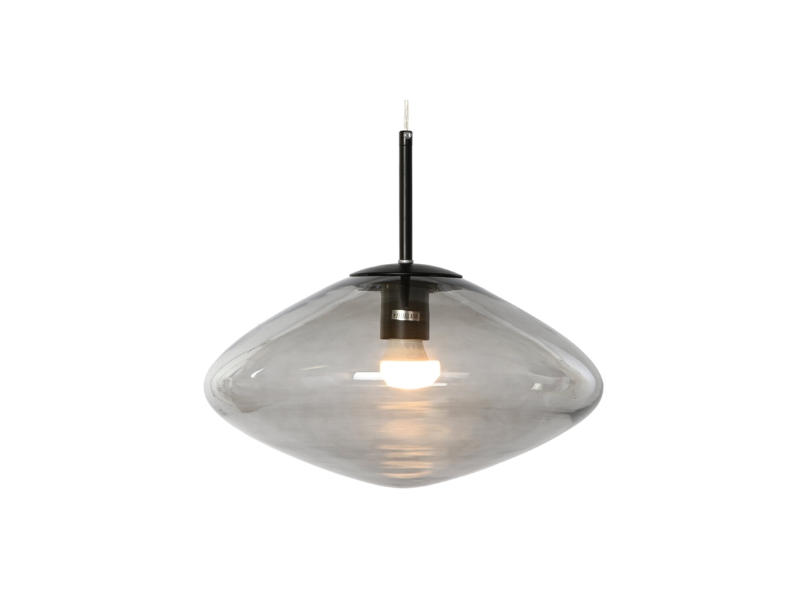Luminária de Teto de Cristal Cinza 36x36x20cm ALEXANDRA HOUSE LIVING
