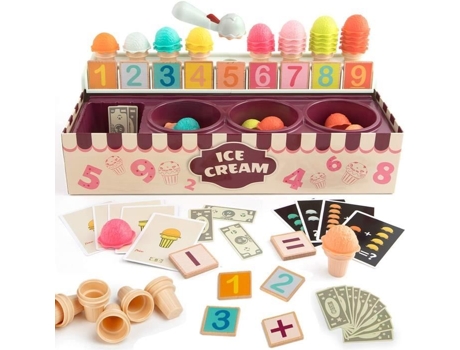 Jogo De Papel Educativo - Top Bright - Sorvete - 45 Sabores - Materiais Sustentáveis - A Partir De 3 Anos