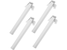 Conjunto De 4 Pés Mesa Dobráveis Mipcase Em Ferro Com Altura Ajustável Para Móveis Diy, Fáceis De Instalar E Versáteis