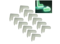 Mali 12pcs Protetores de Canto Luminosos Silicone Macio para Bebês e Crianças Móveis Mesa
