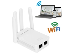 Acessórios De Roteador Sem Fio Repetidor Antena De Alto Ganho 2.4ghz Wifi 300mbps Yizhood (branca)