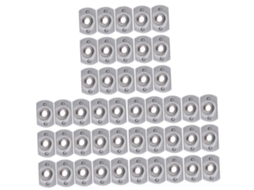 Healily 3-Pack Com 15 Porcas Aço Carbono 4 Porcas Soldadas Projeção Redonda Porcas Soldável Insert