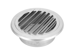 Capacete de Ventilação com Grade Plana Inox 304 125mm