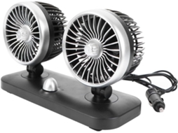 Bestonzon Ventilador Elétrico Portátil Duplo Para Carro 12v Com Interface Usb