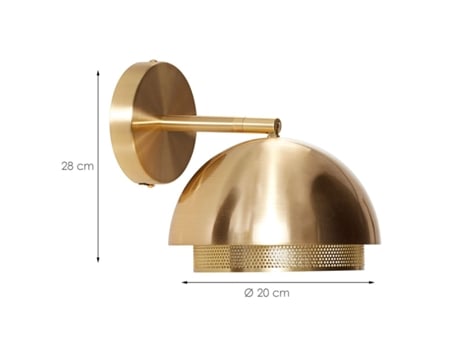 Candeeiro de Parede HÜBSCH de metal